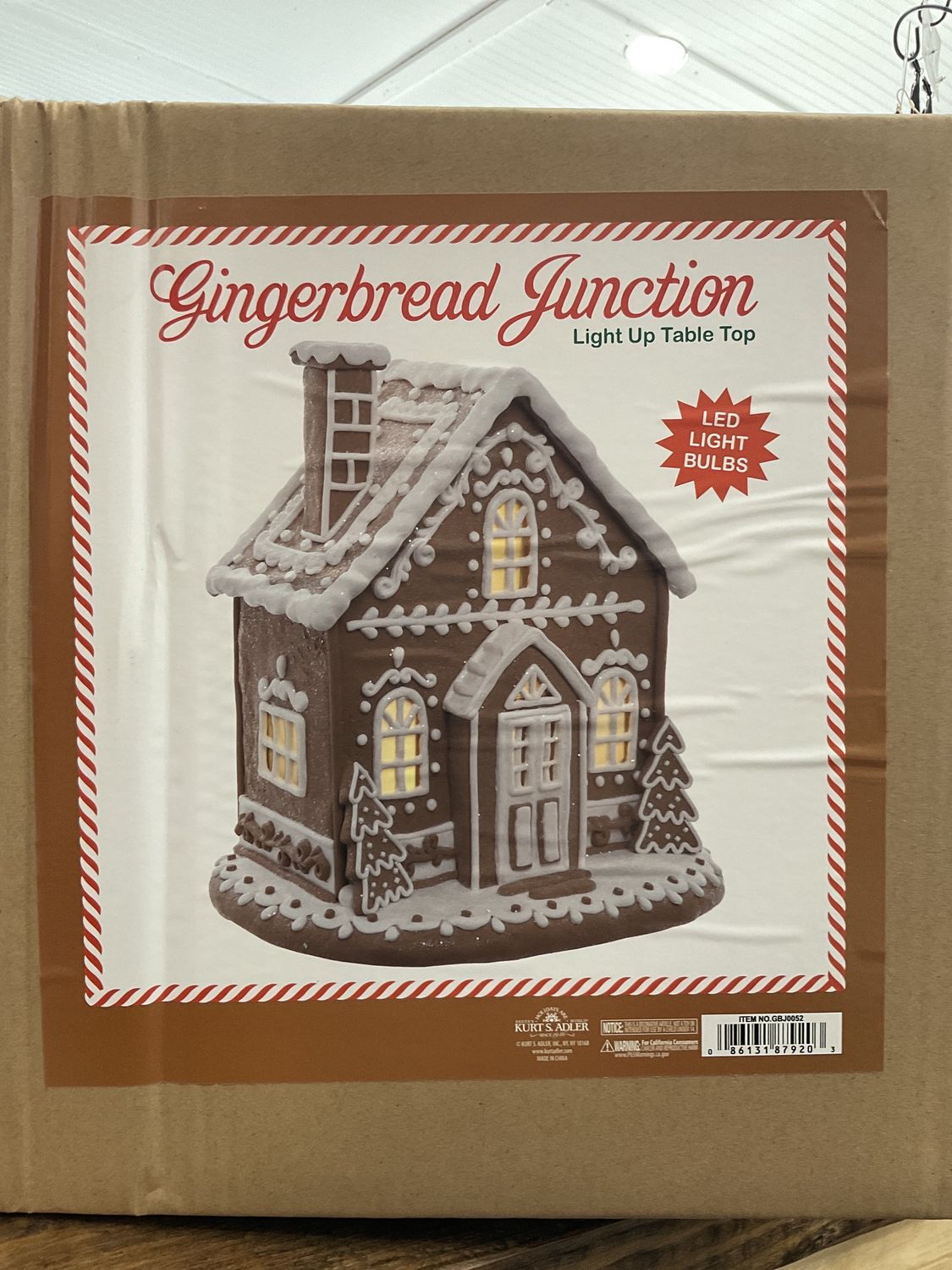 LED lighted Gingerbread House