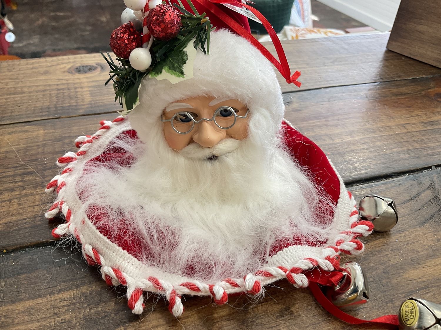 Peppermint Santa head