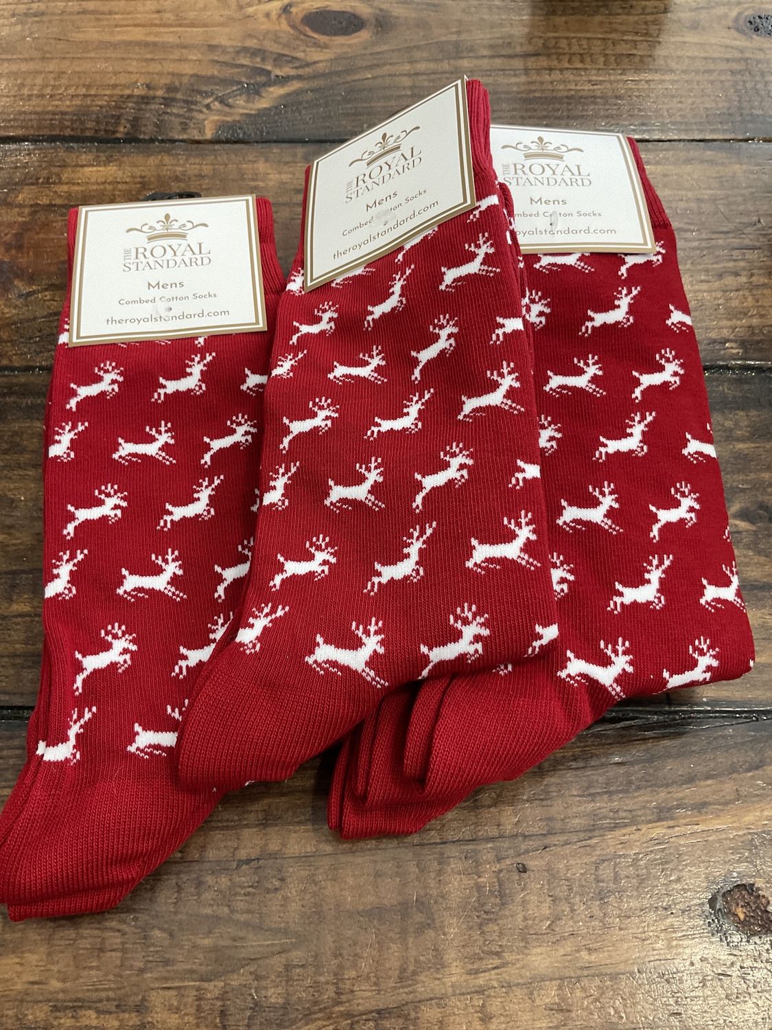 Men’s leaping deer socks