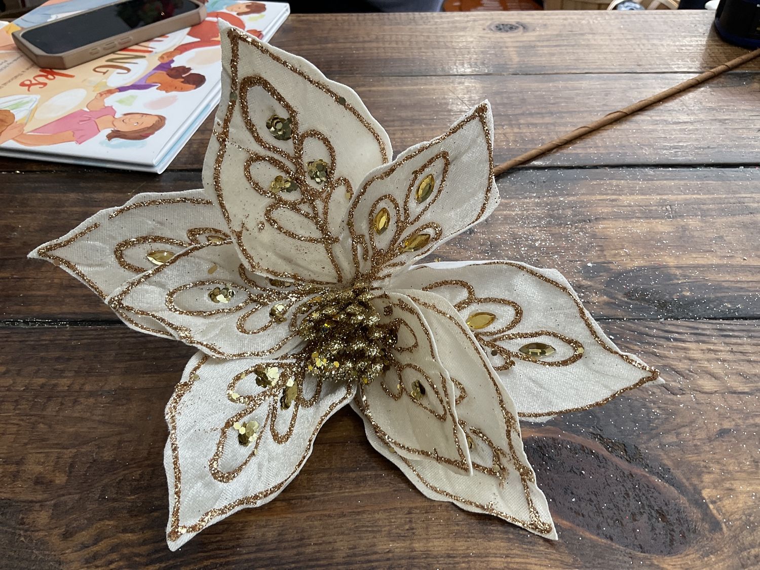 Palace, poinsettia, stem