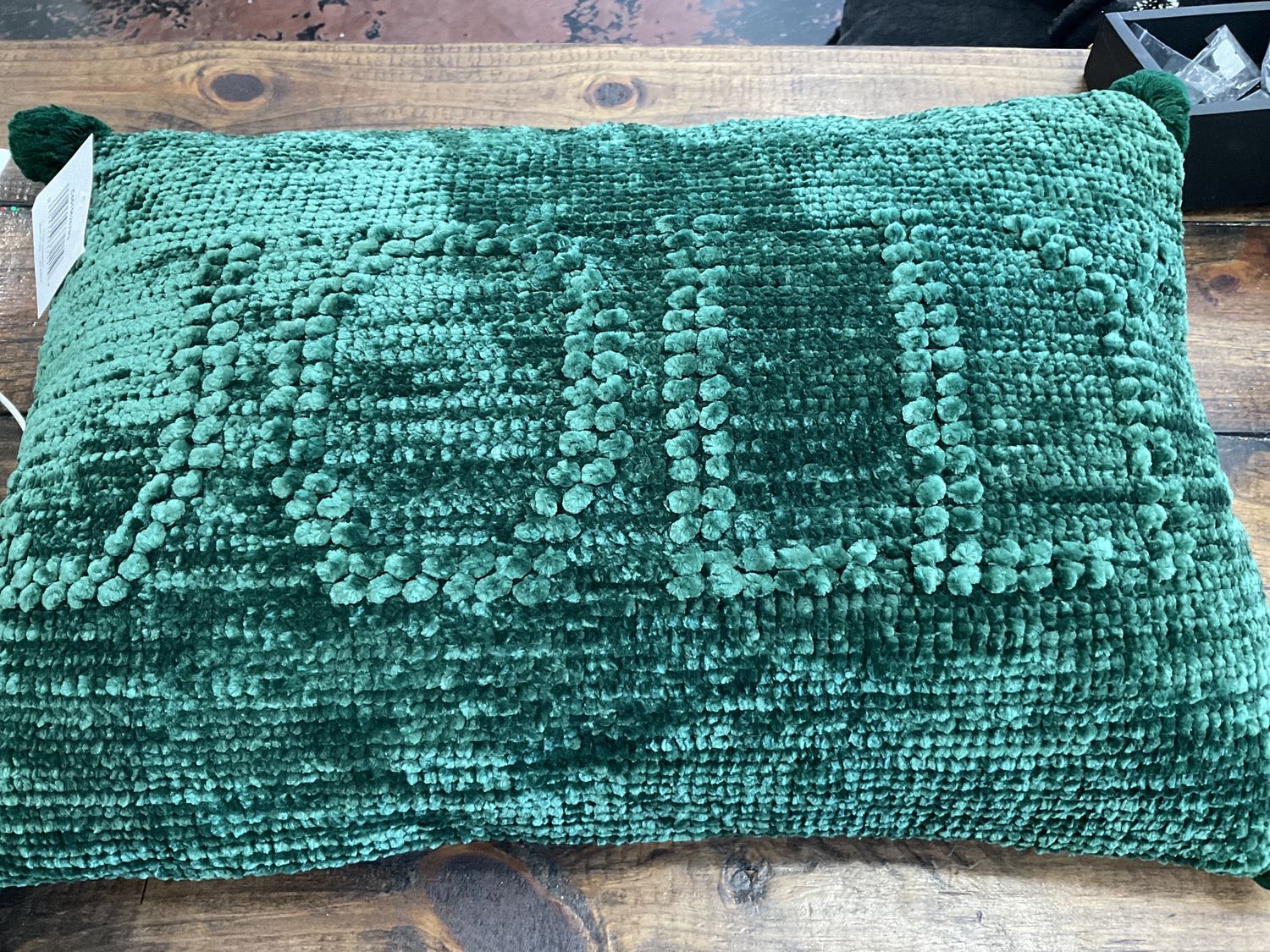 Green, jolly pillow