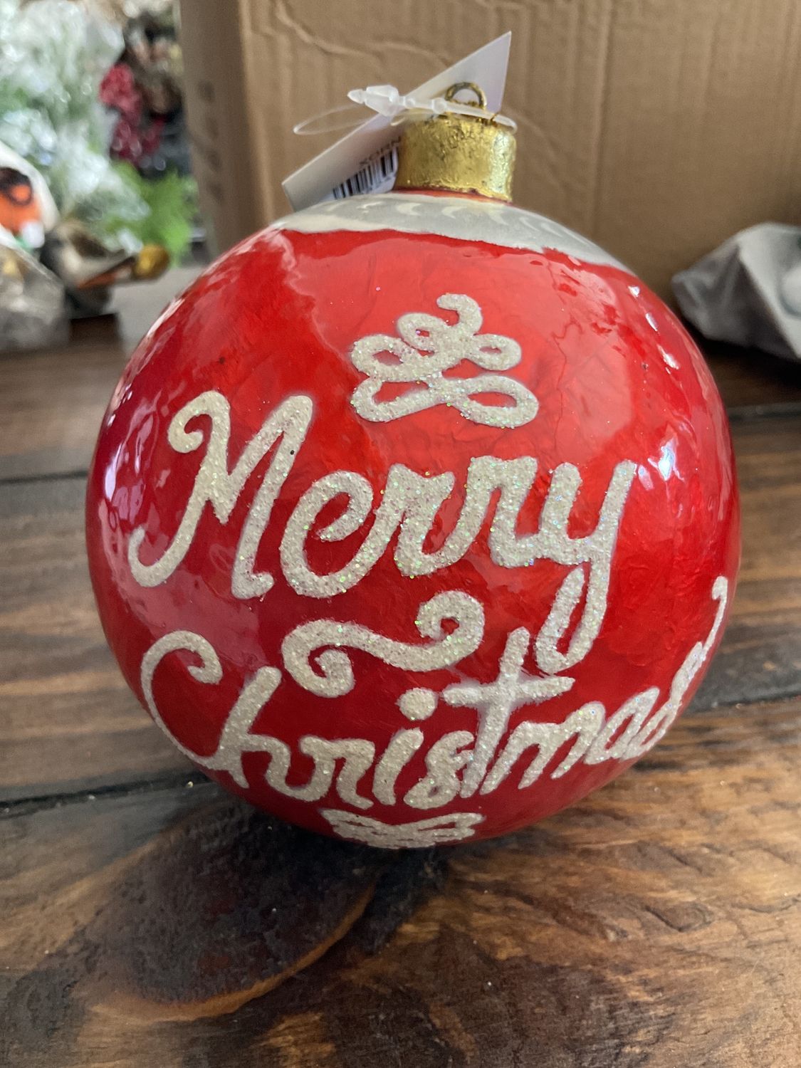 Merry Christmas/Noel ornament two assortment