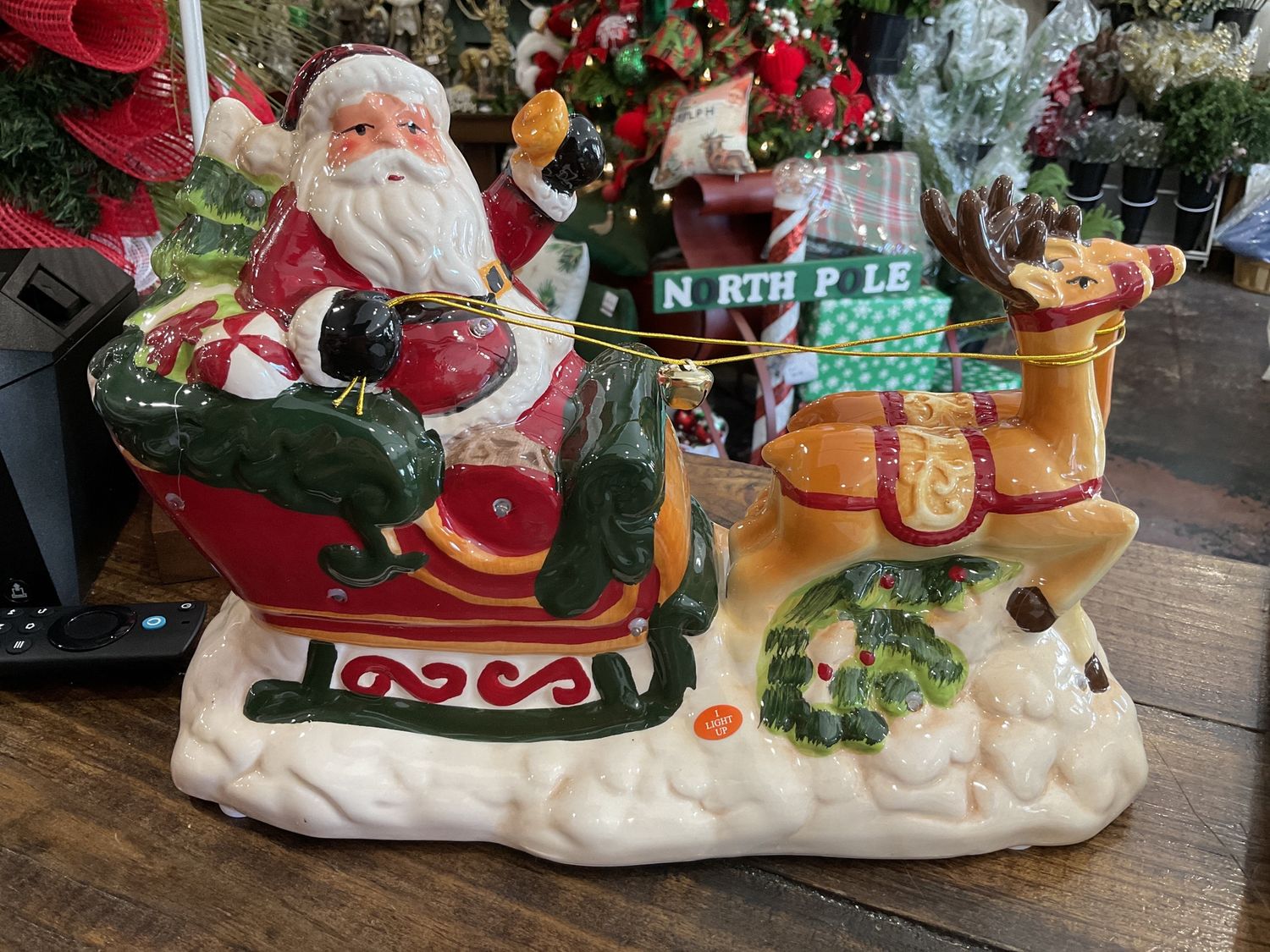 Santa with sleigh music/LED