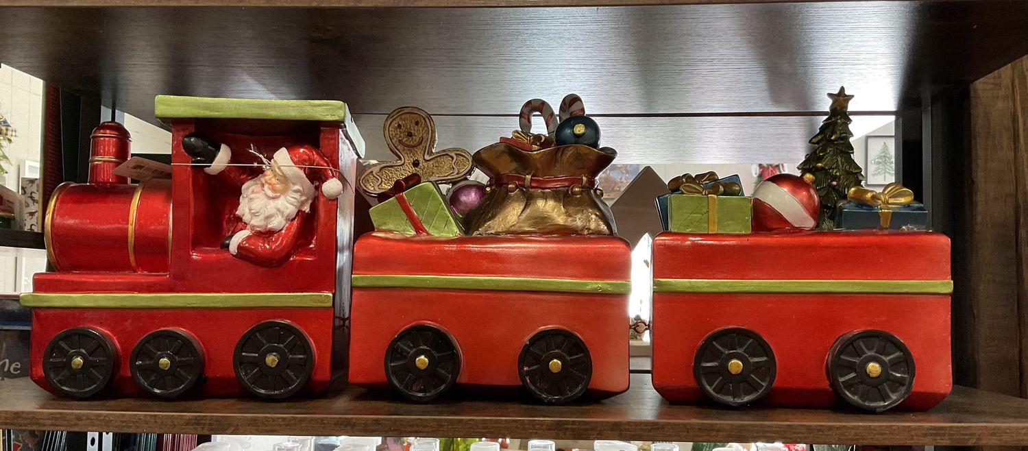 LED train with Santa