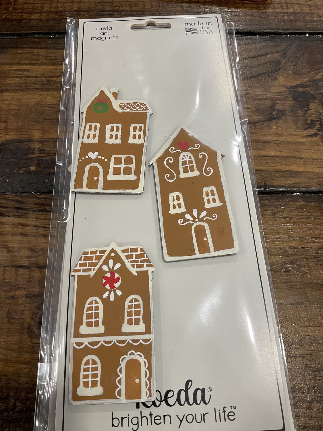 Gingerbread house mini magnets
