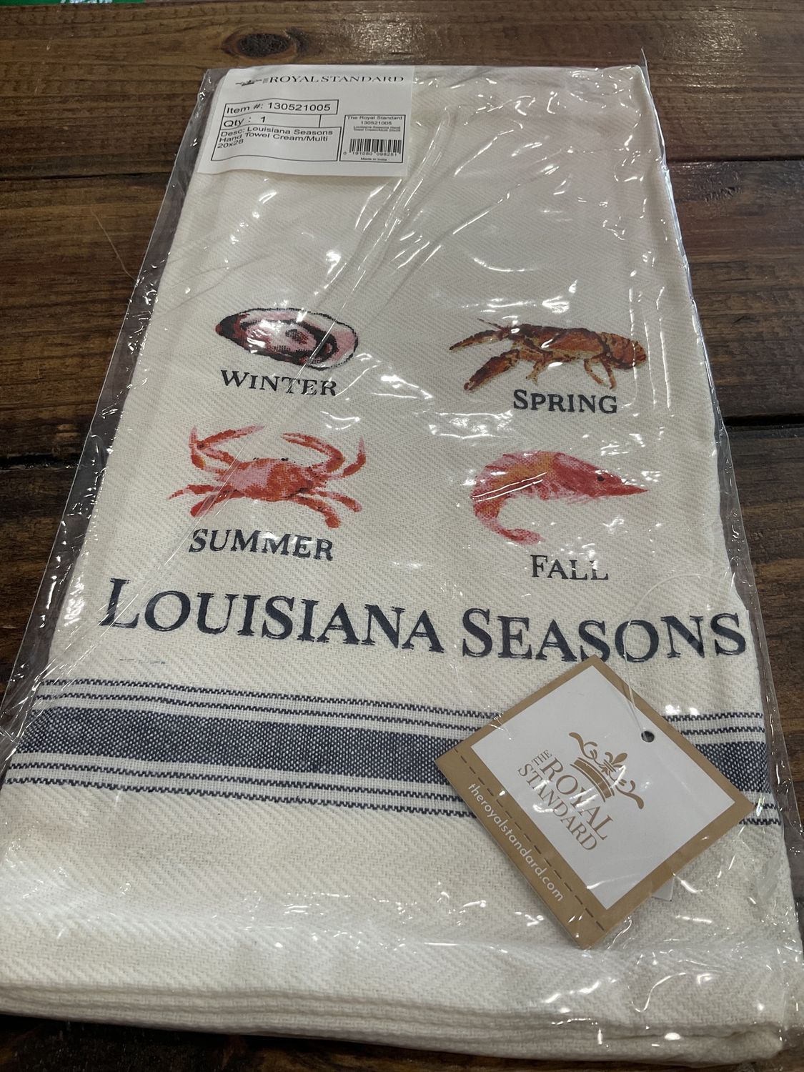 Louisiana seasoned hand towel