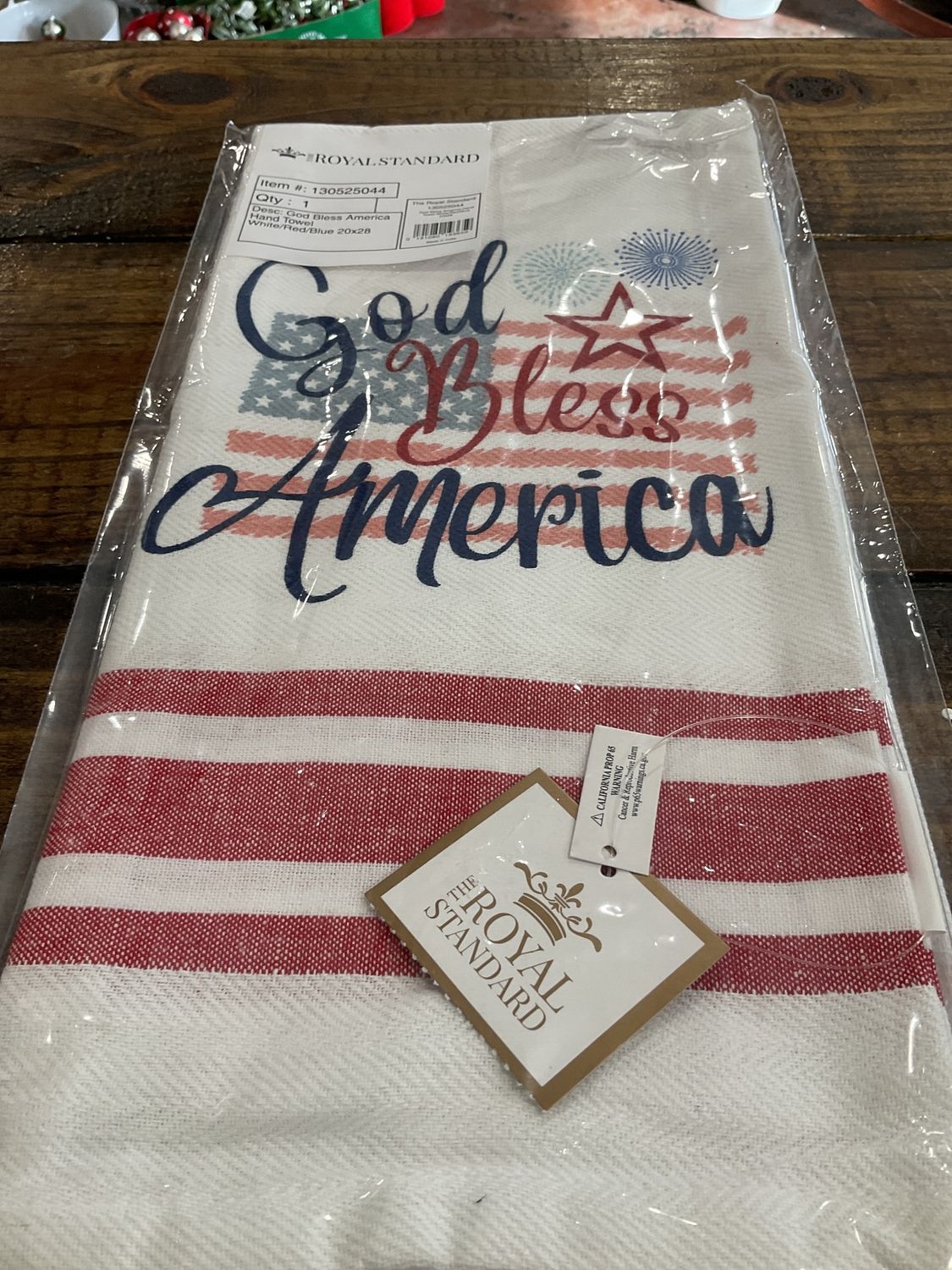 God Bless America Tea Towel