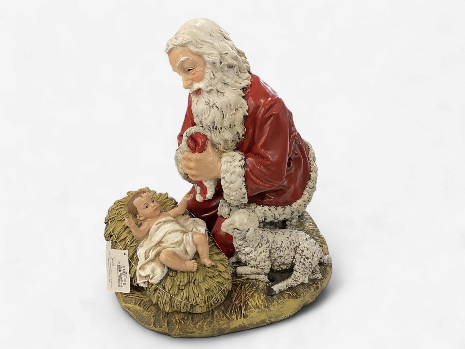 KNEELING SANTA W/ LAMB