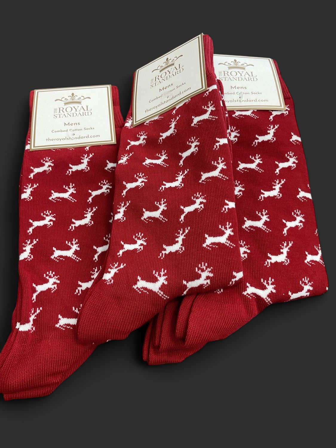 Men’s leaping deer socks