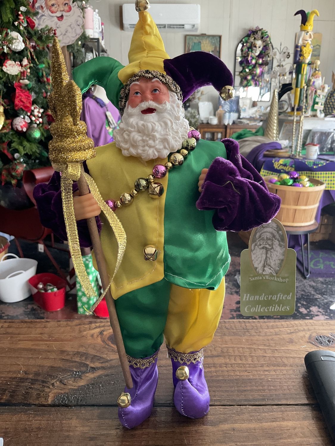 Mardi Gras jester Claus