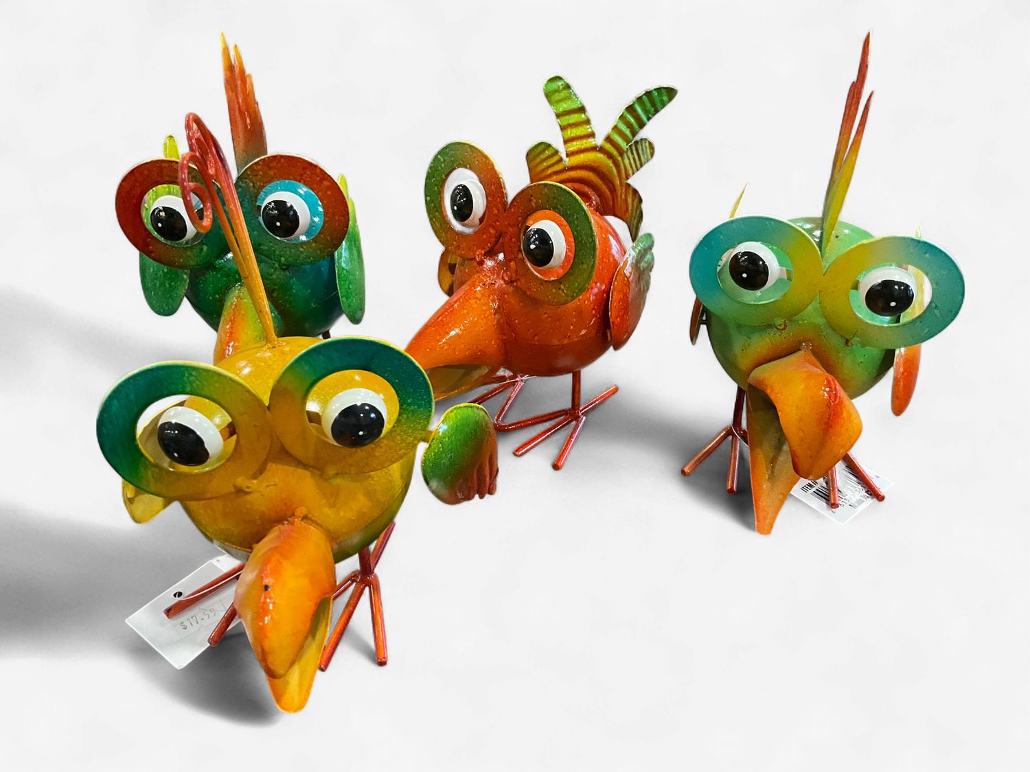 Iron baby jungle birds 4 assortment