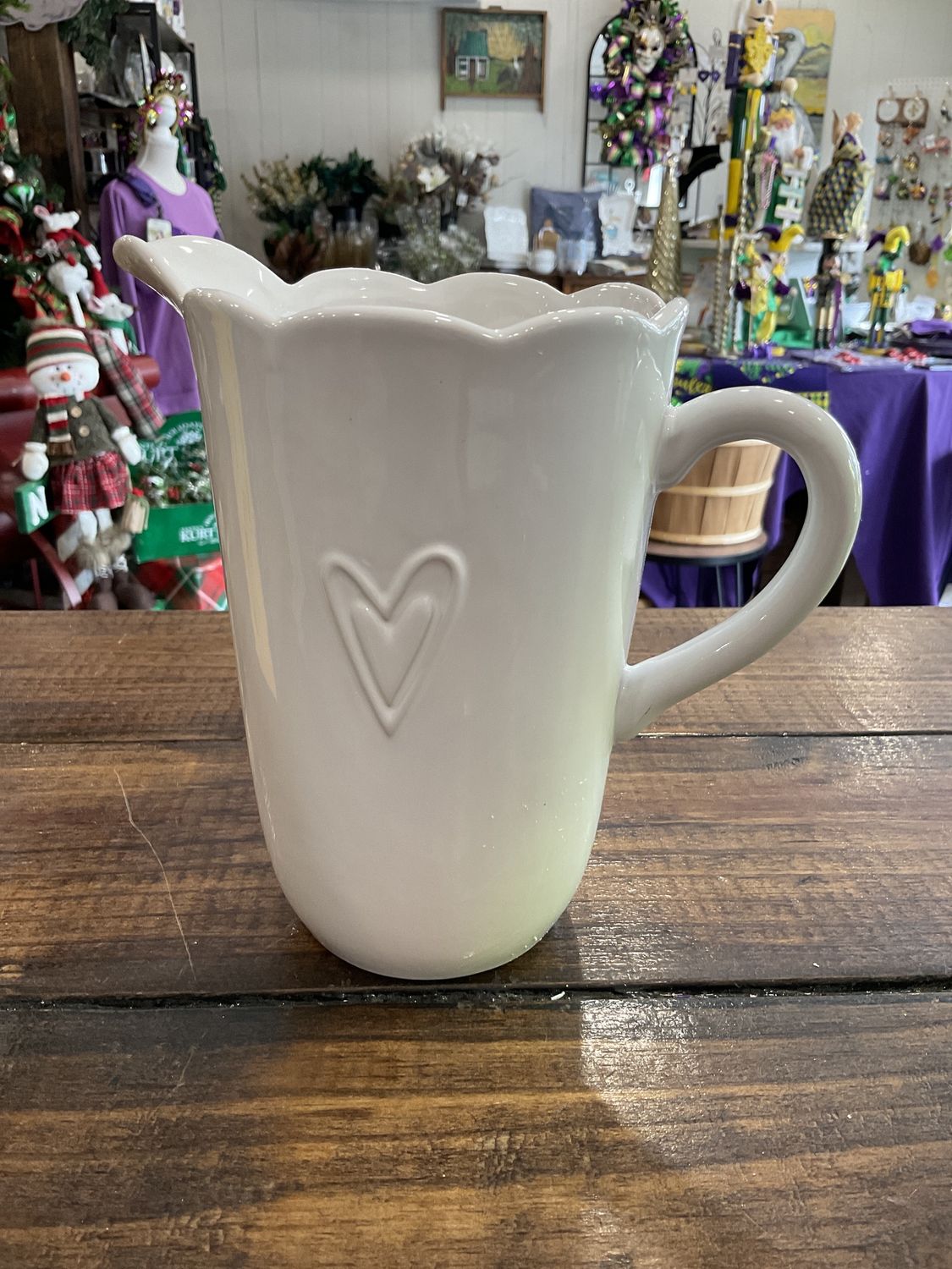 Raised Heart Pitcher