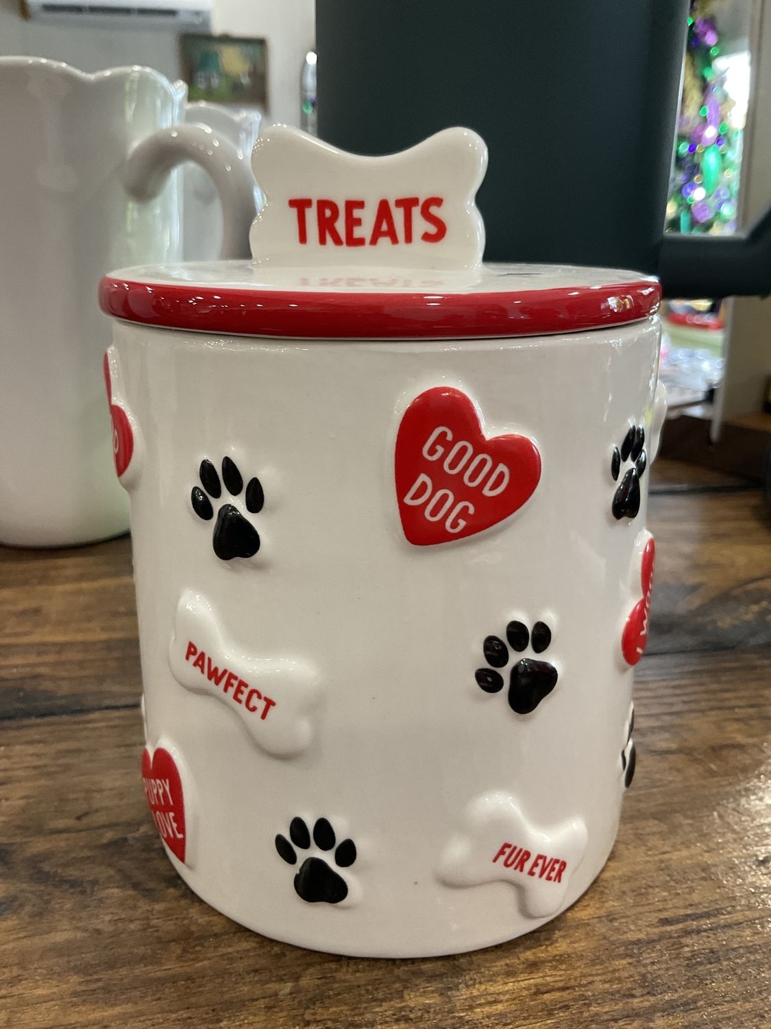 Dog Valentines Canister
