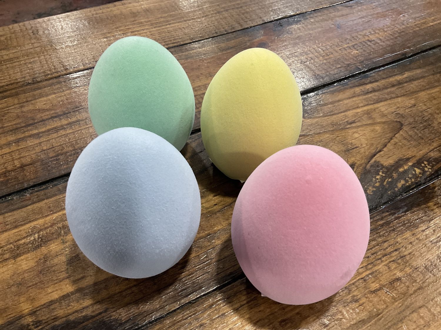 Flocked Easter Eggs asst.