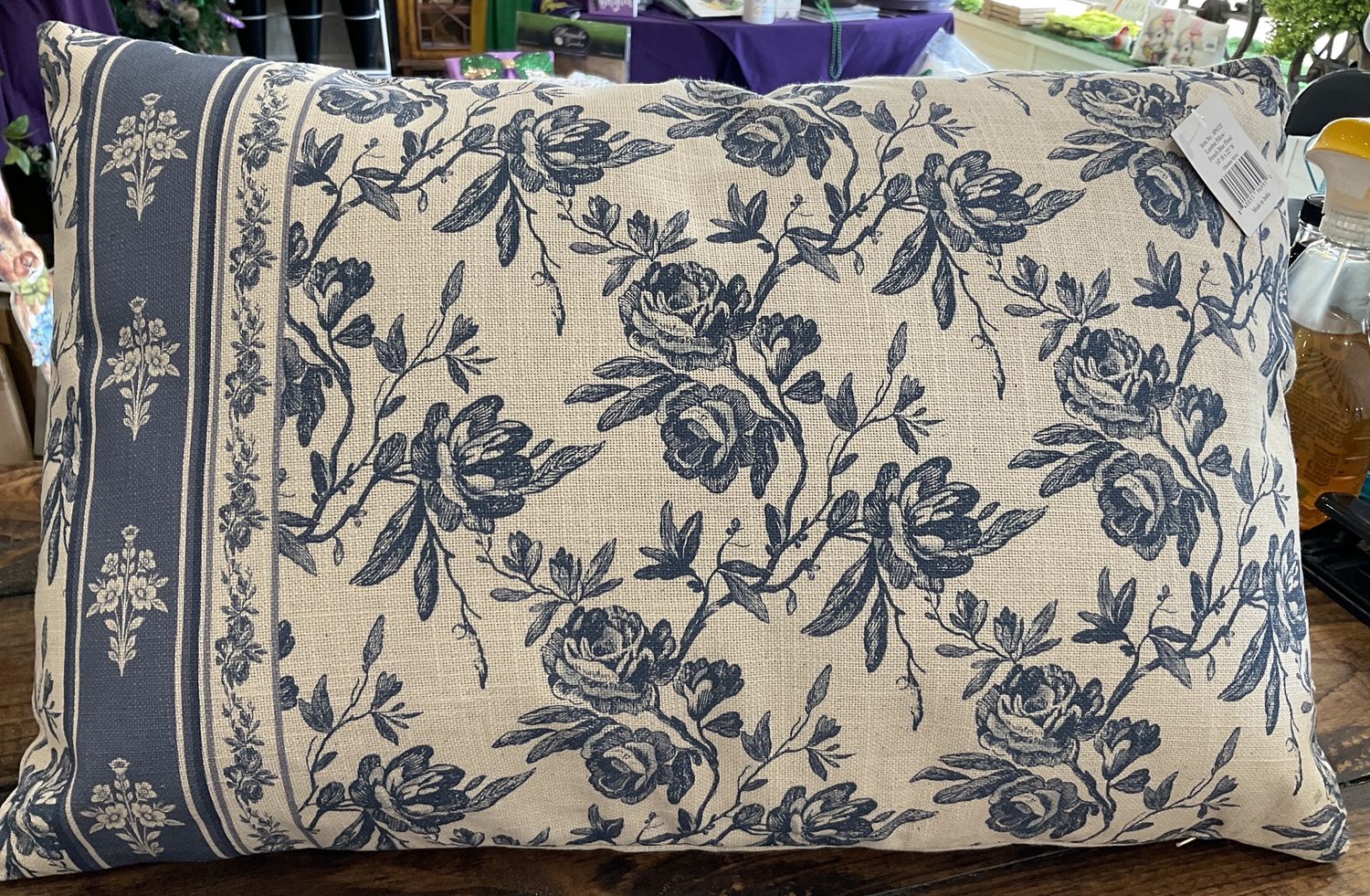 French Blue Lumbar Pillow