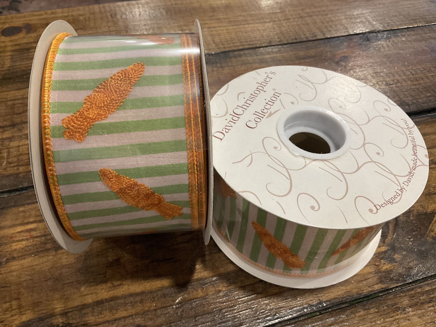 Carrot patch embroidery ribbon