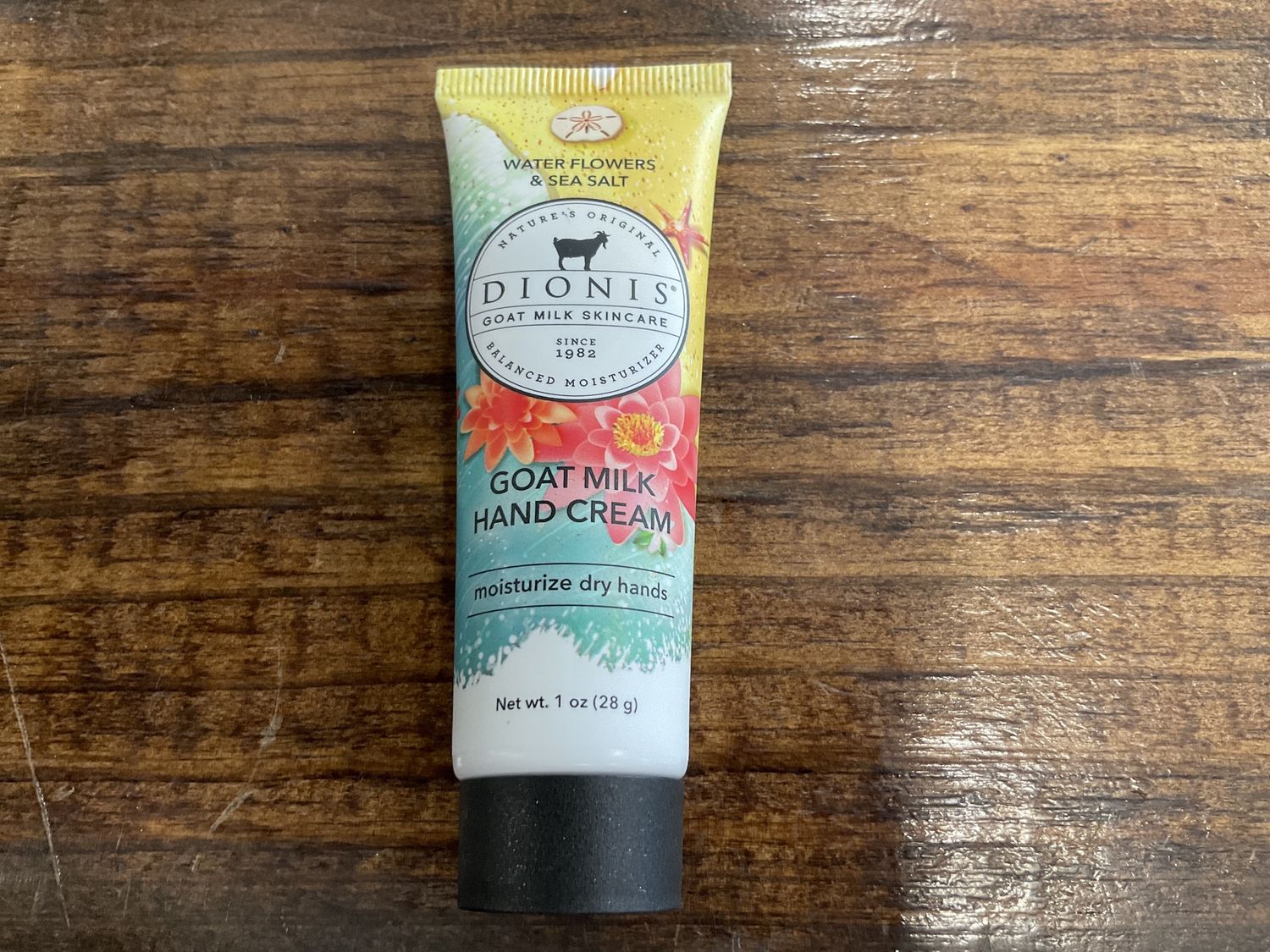 Water flowers, and sea salt hand cream