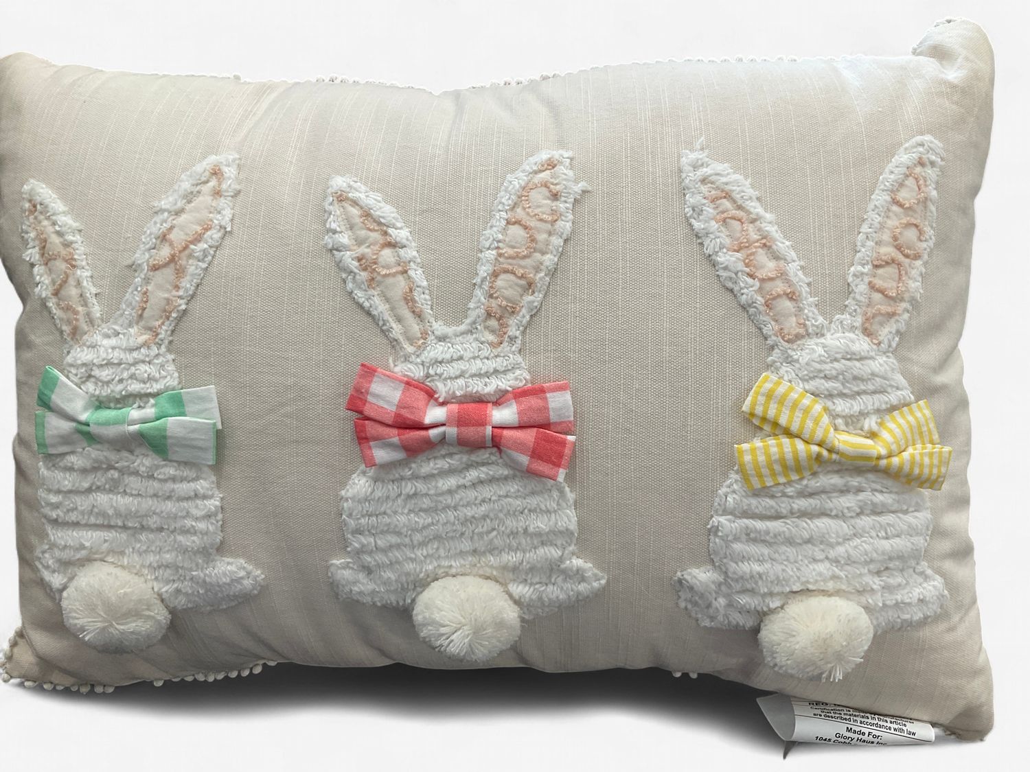 3 bunnies Pillow