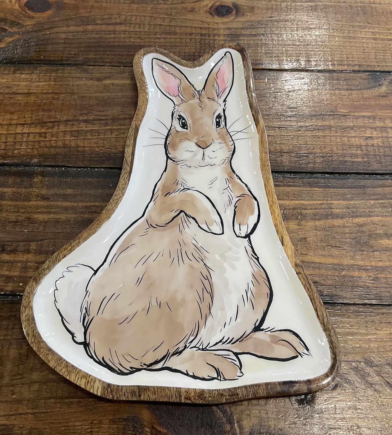 Tray mango wood, Peter rabbit