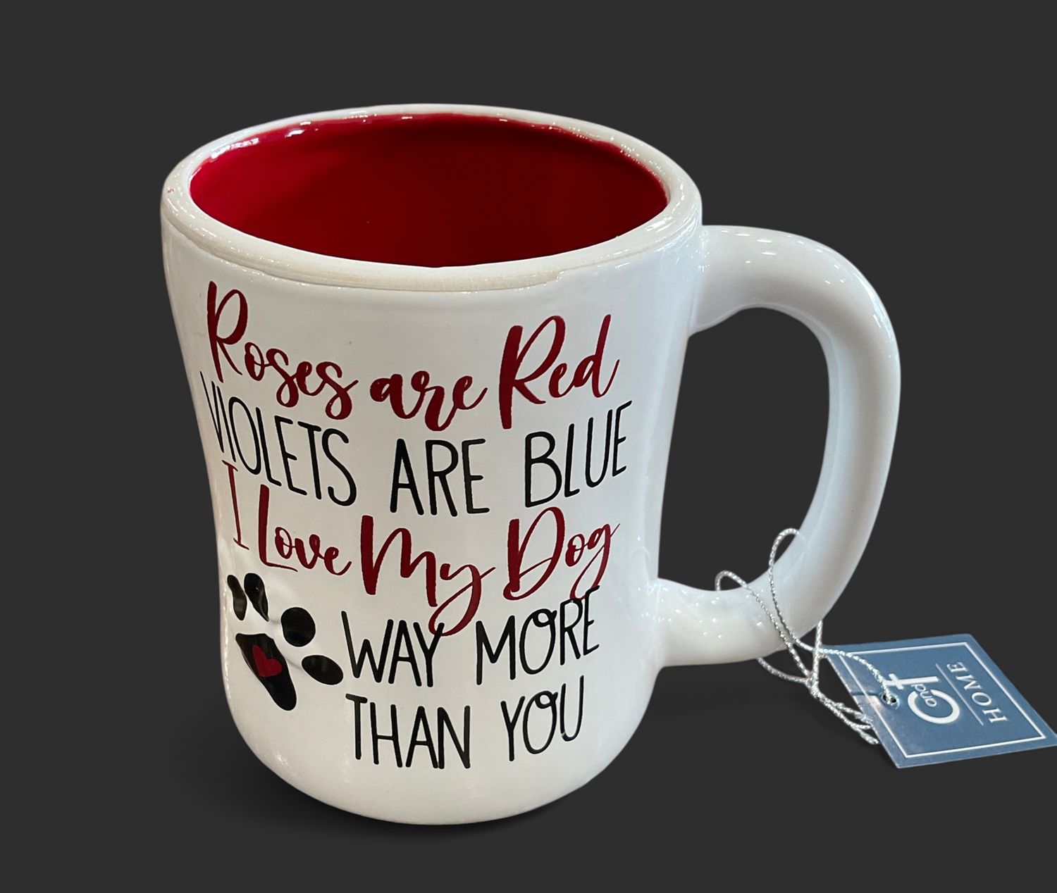 Love my dog more mug