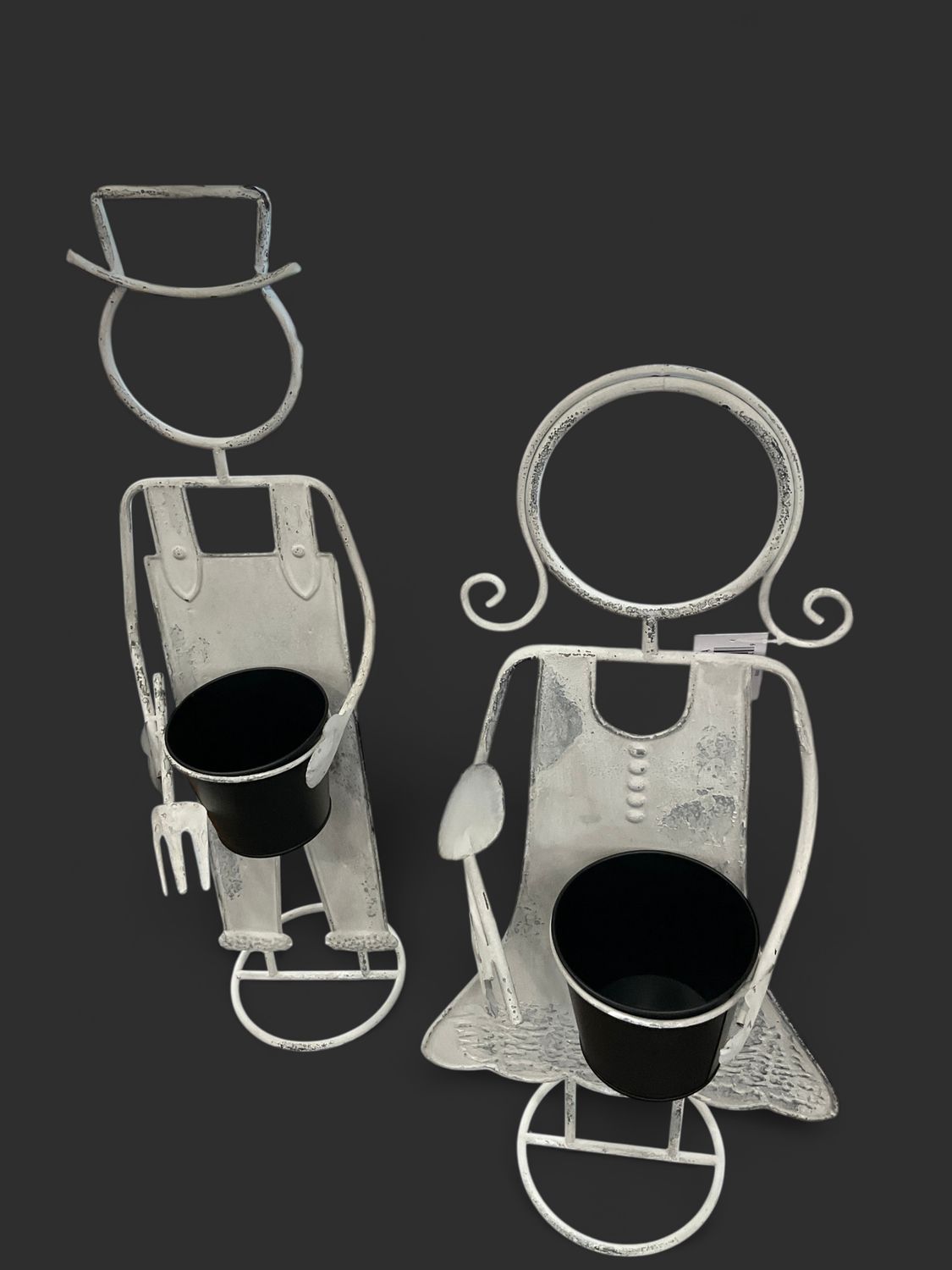 2 assorted Farmer Planter Stands