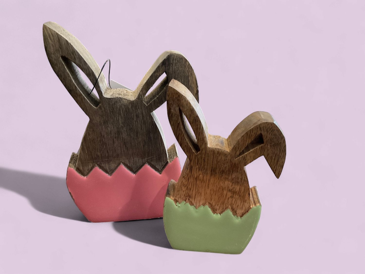 Set of two hatching bunnies