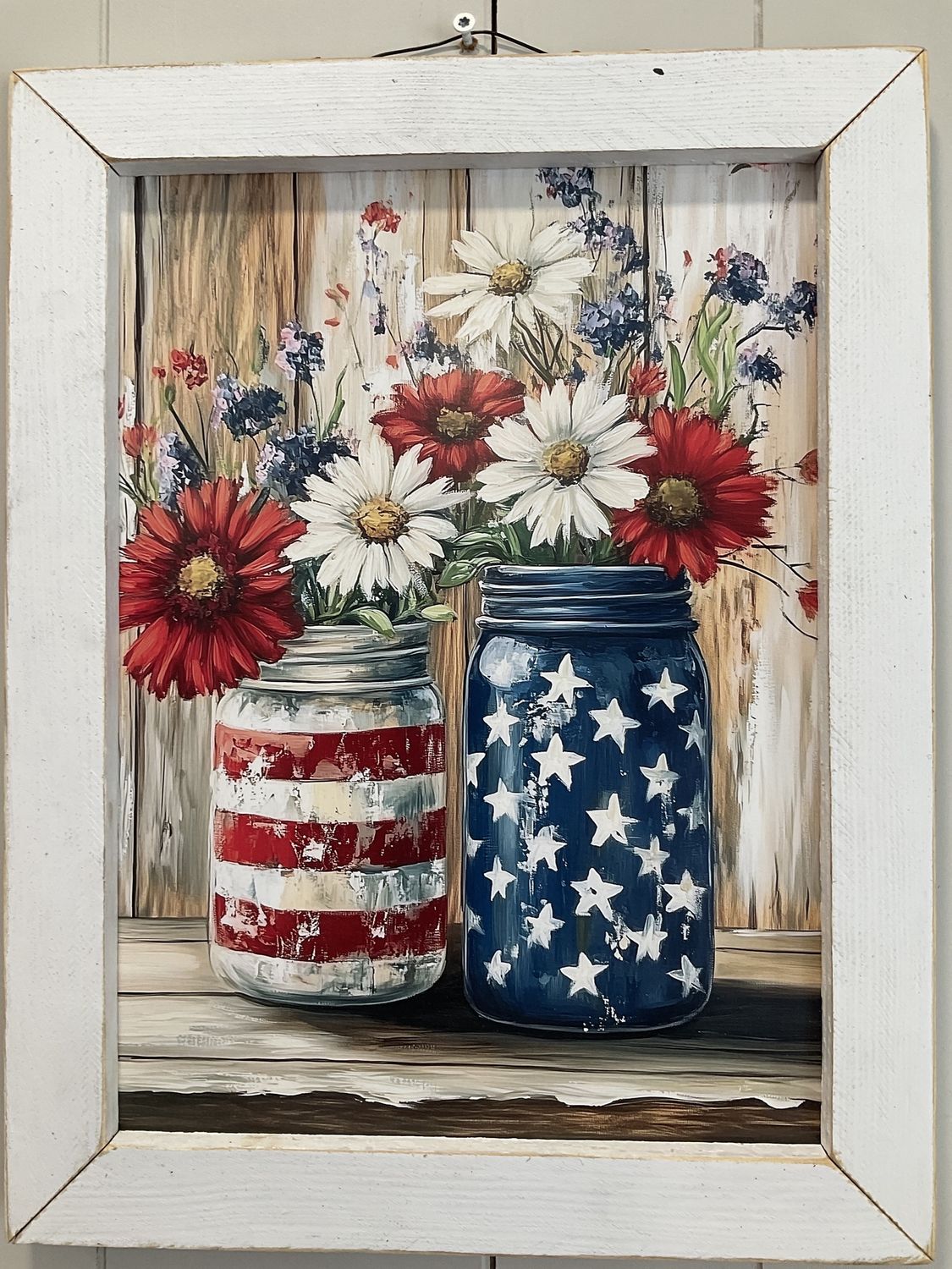 Patriotic mason jar