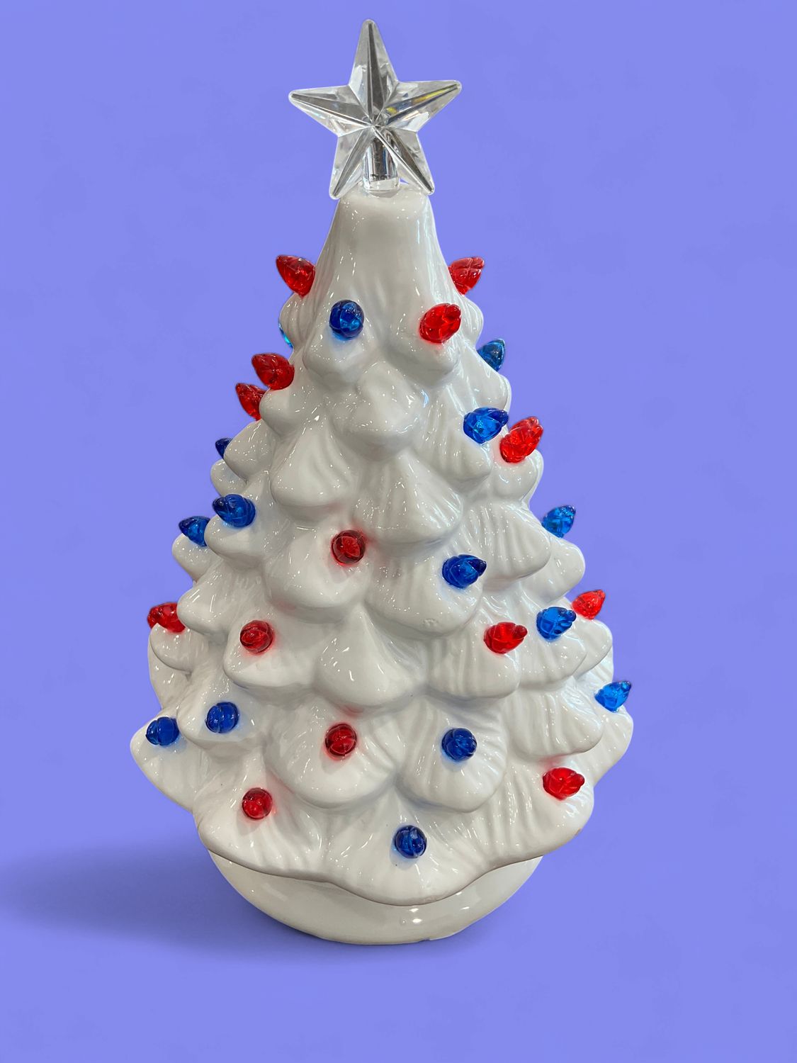 Lighted Christmas tree