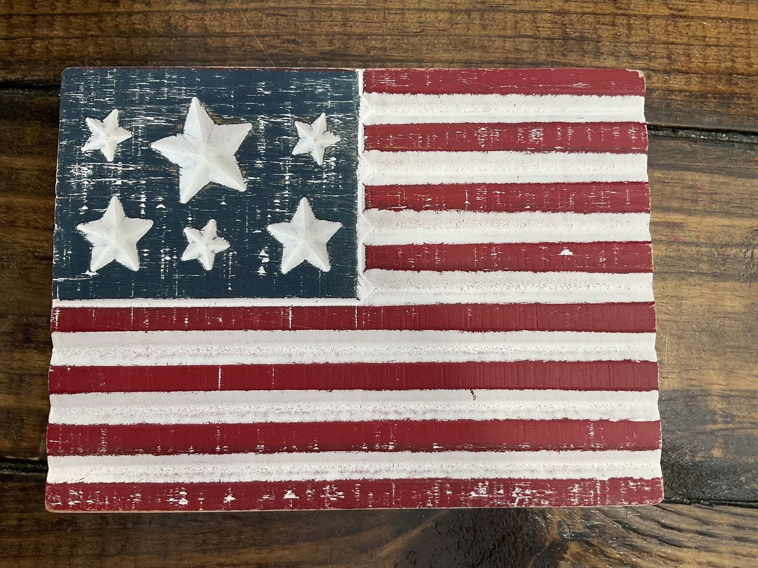 American flag block
