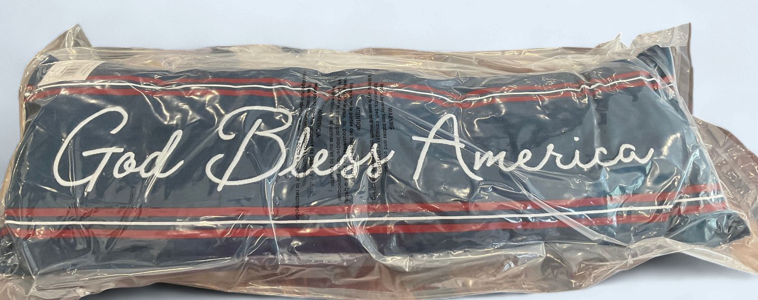 God bless America pillow