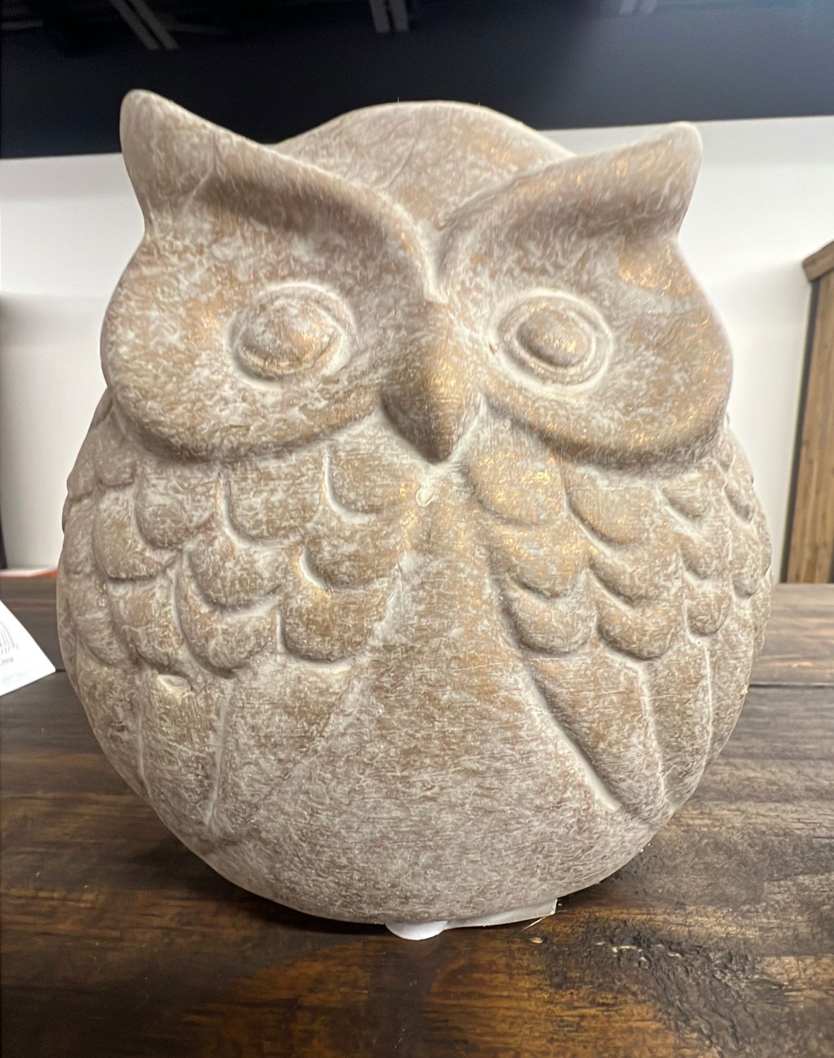 Tan Porcelains Owl