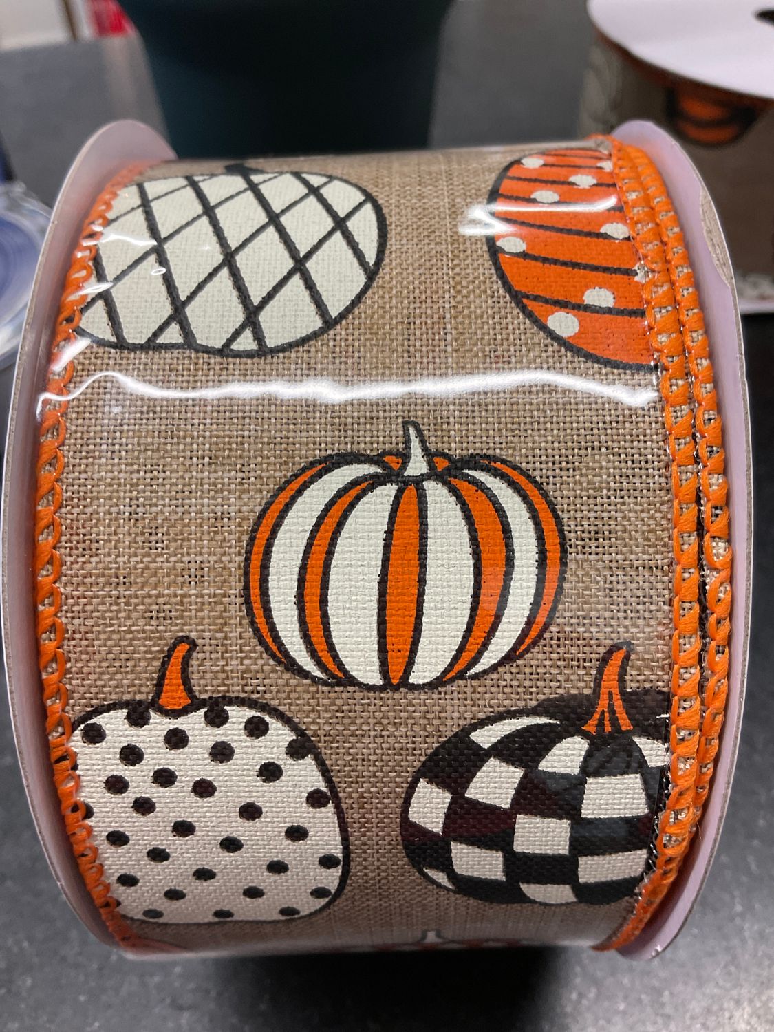 Phenomenal, pumpkin, patch, bow linen ribbon