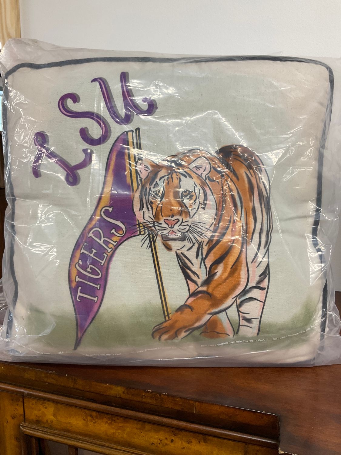 LSU mascot pillow