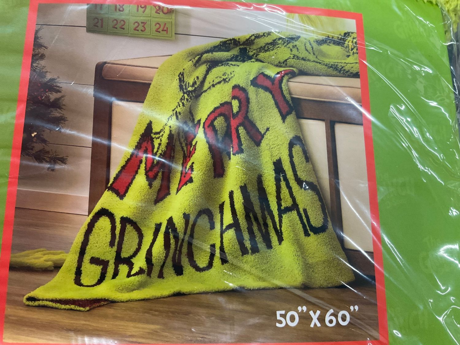 Grinch throw