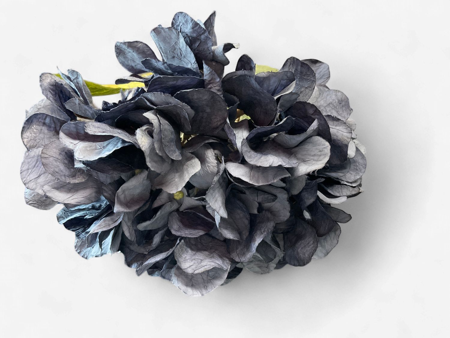 Faux dry, hydrangea, navy blue