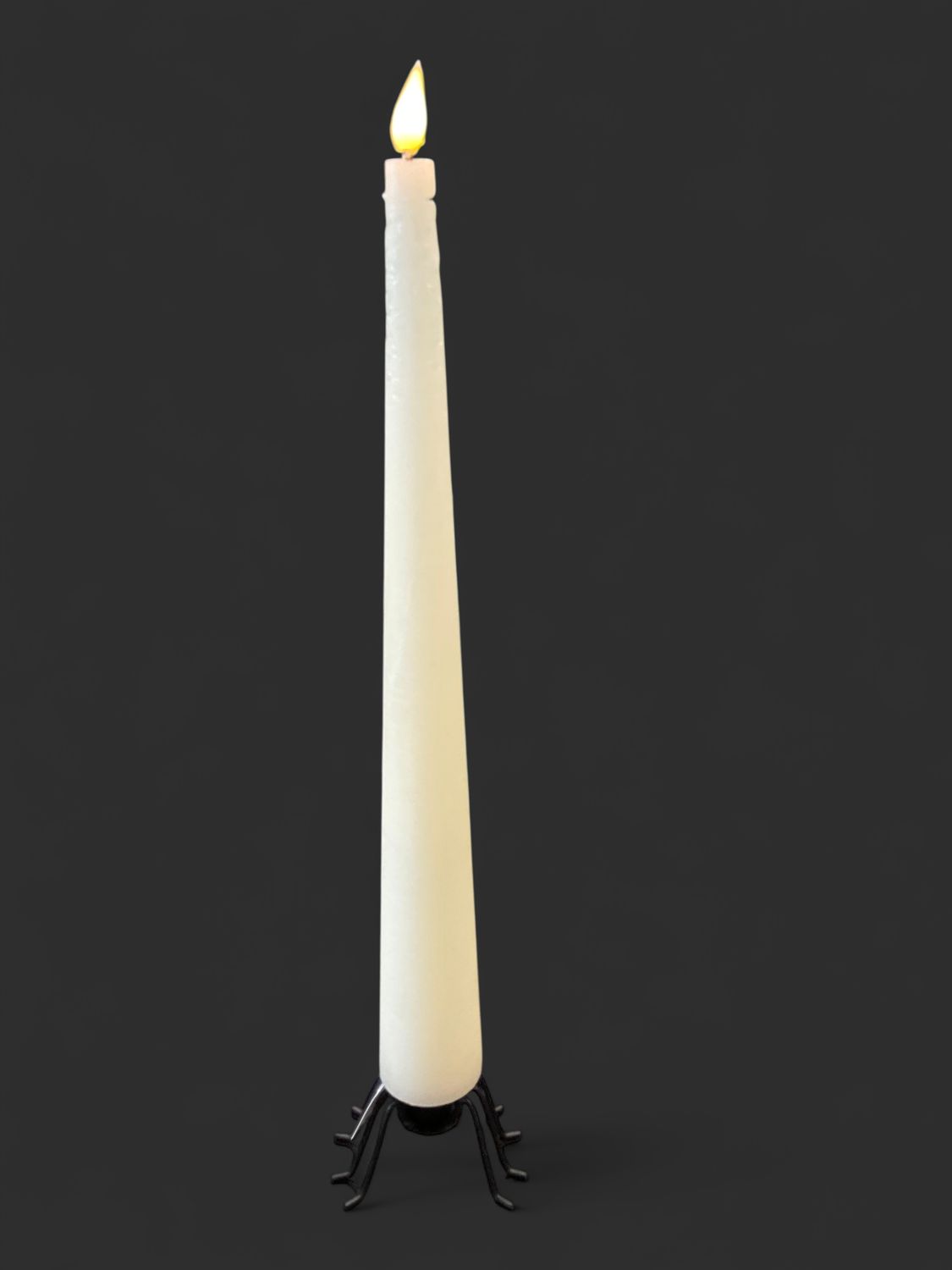 Giant ivory taper candle