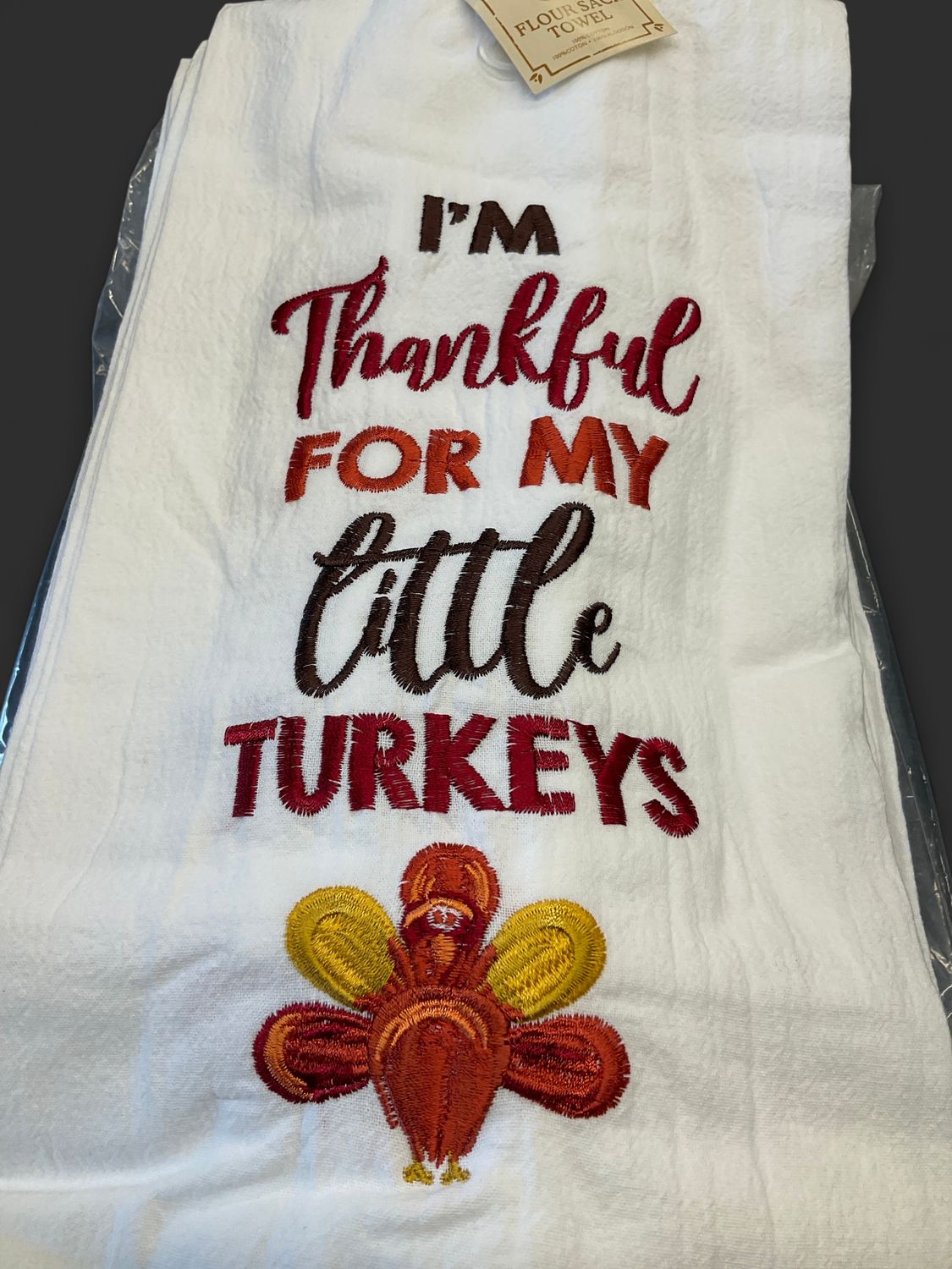 Little Turkey tea towel
