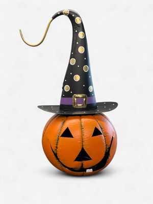 Spectacular Halloween metal pumpkin