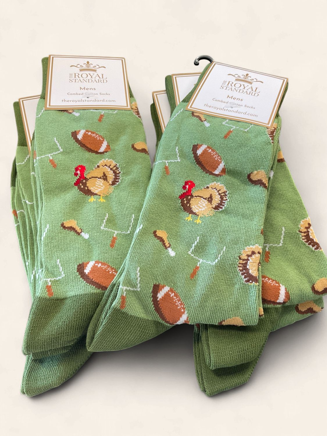 Men’s Thanksgiving football socks