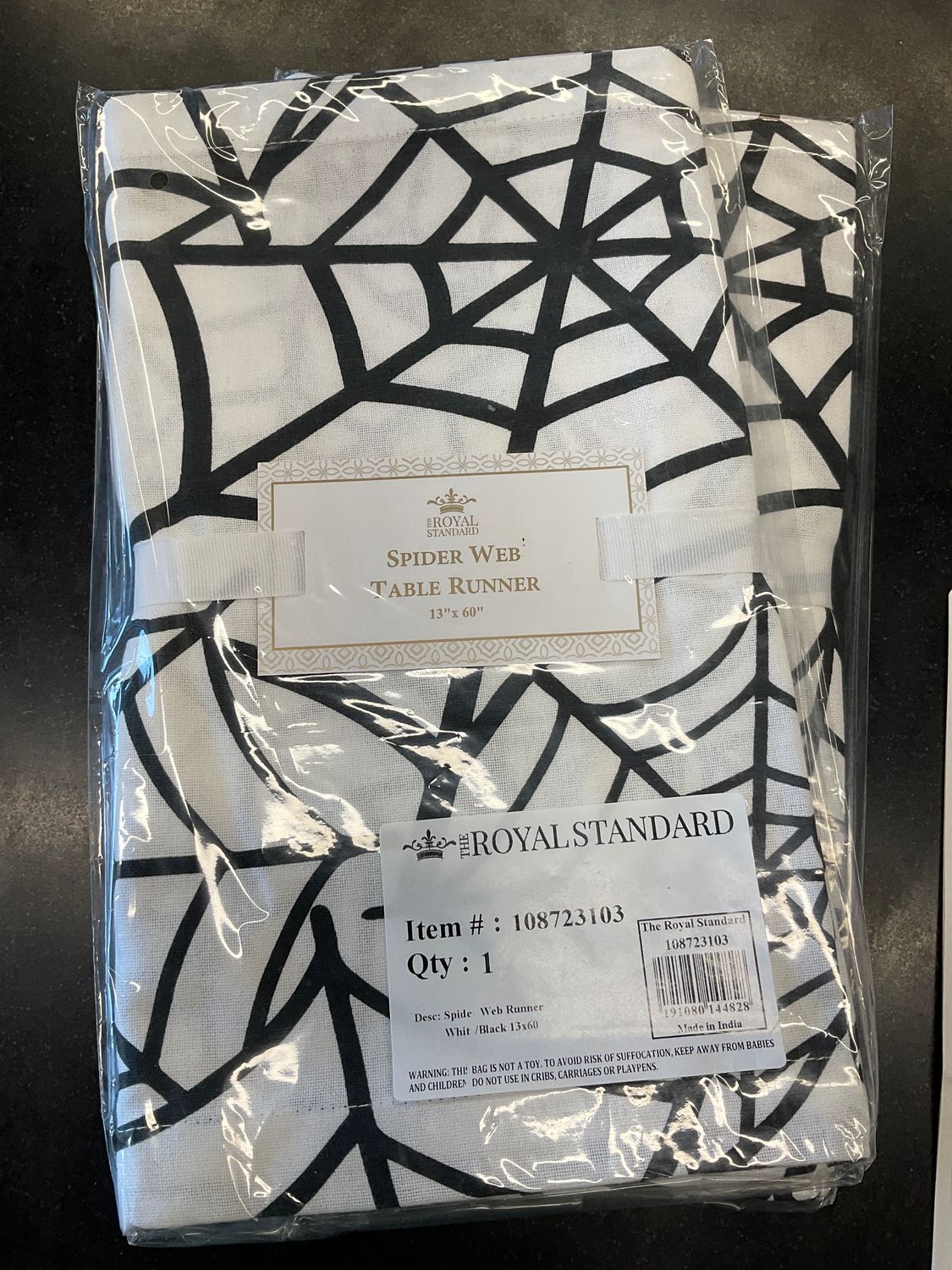 Spiderweb table runner