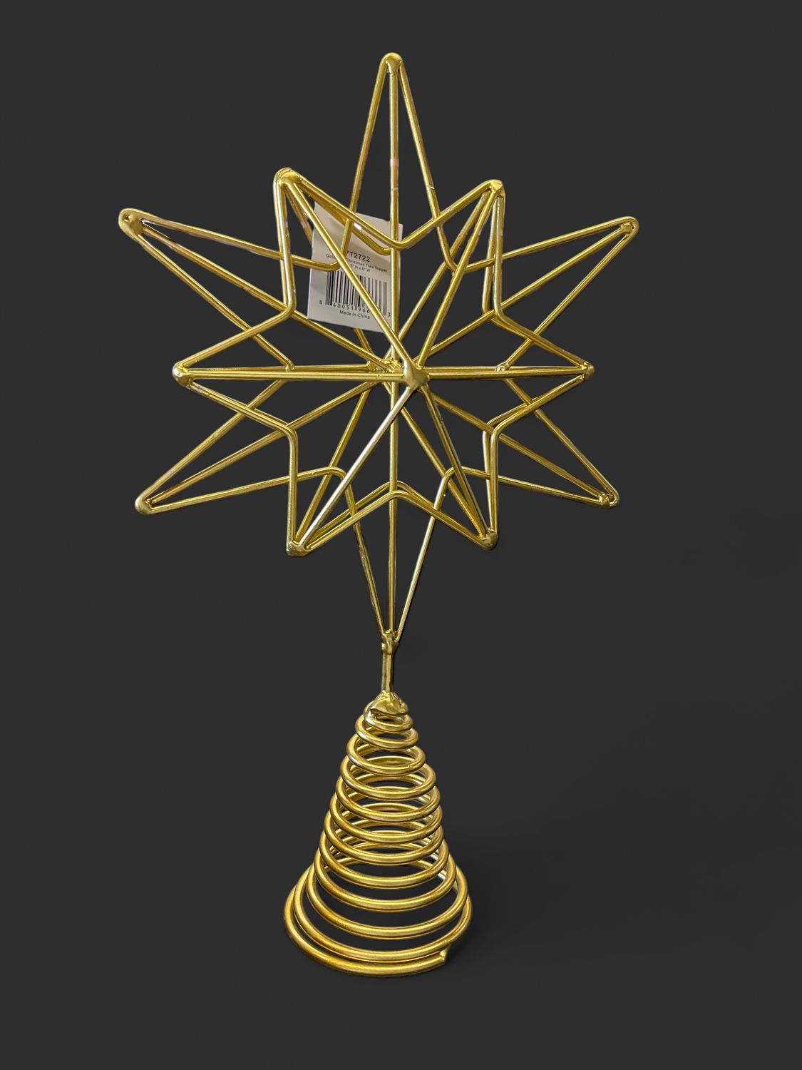 Goldstar tree topper