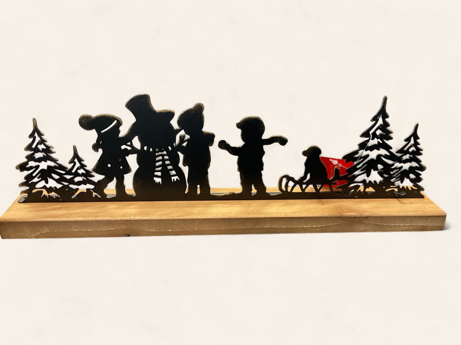 Children’s snowman silhouette
