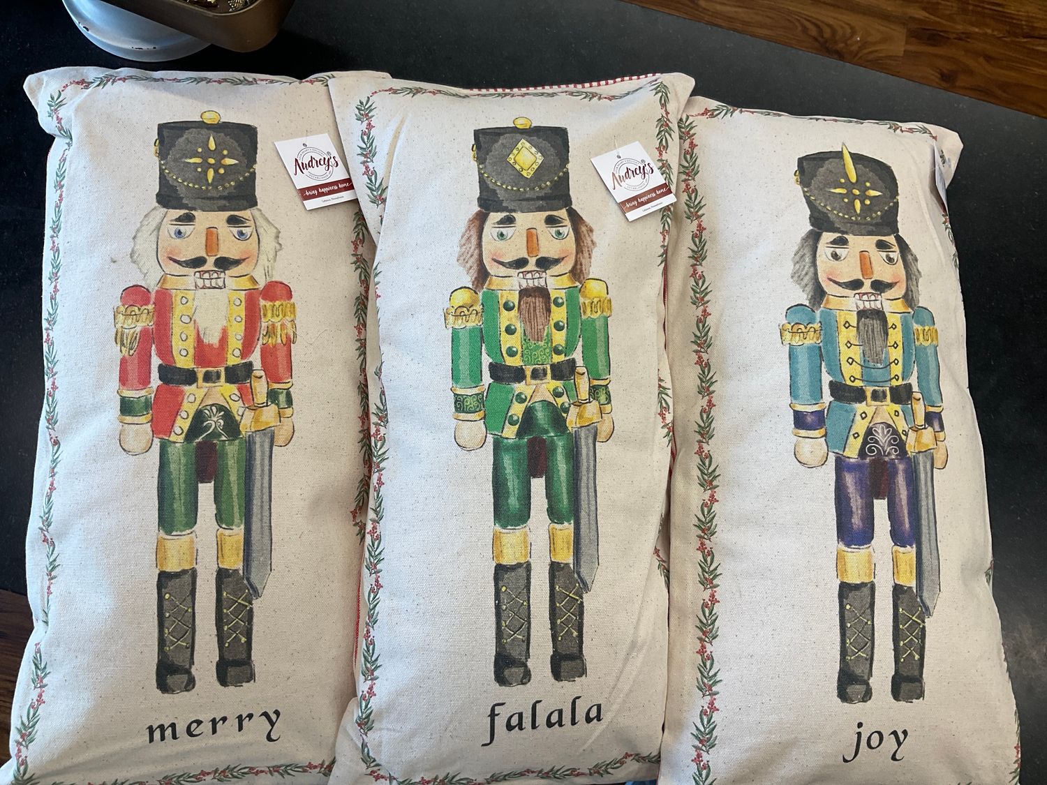 Christmas Nutcracker pillows