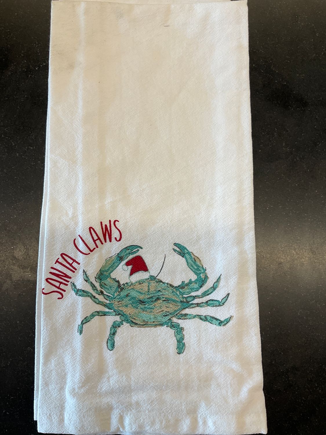 Santa Claws tea towels
