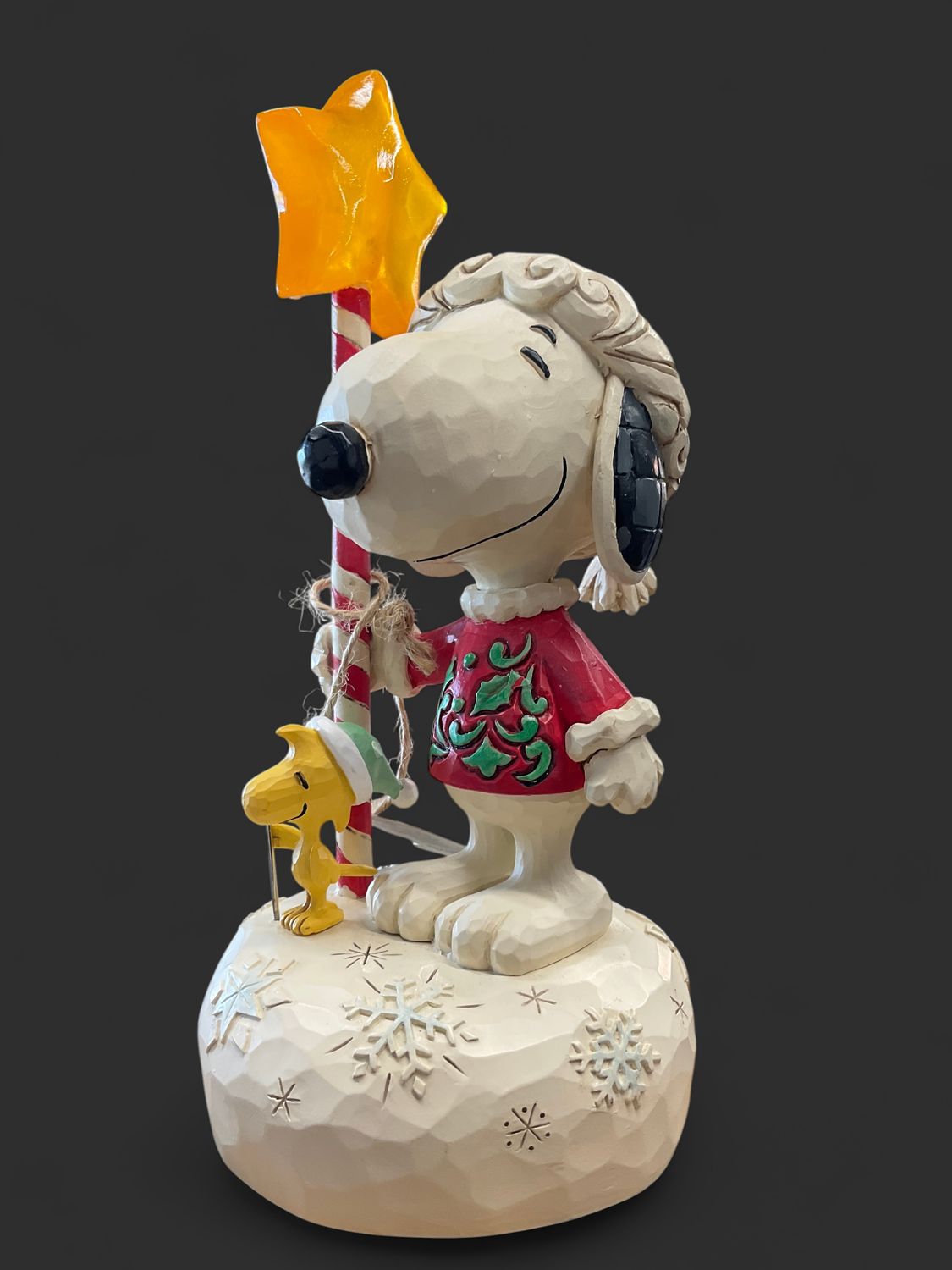 Snoopy with light up star