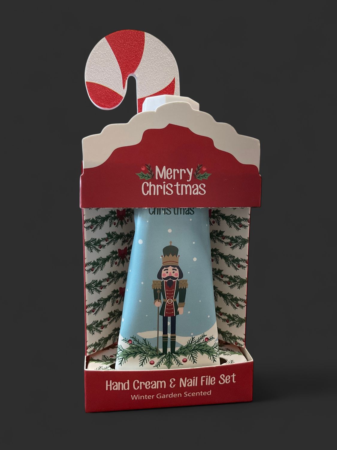 Nutcracker and Holly hand cream and file