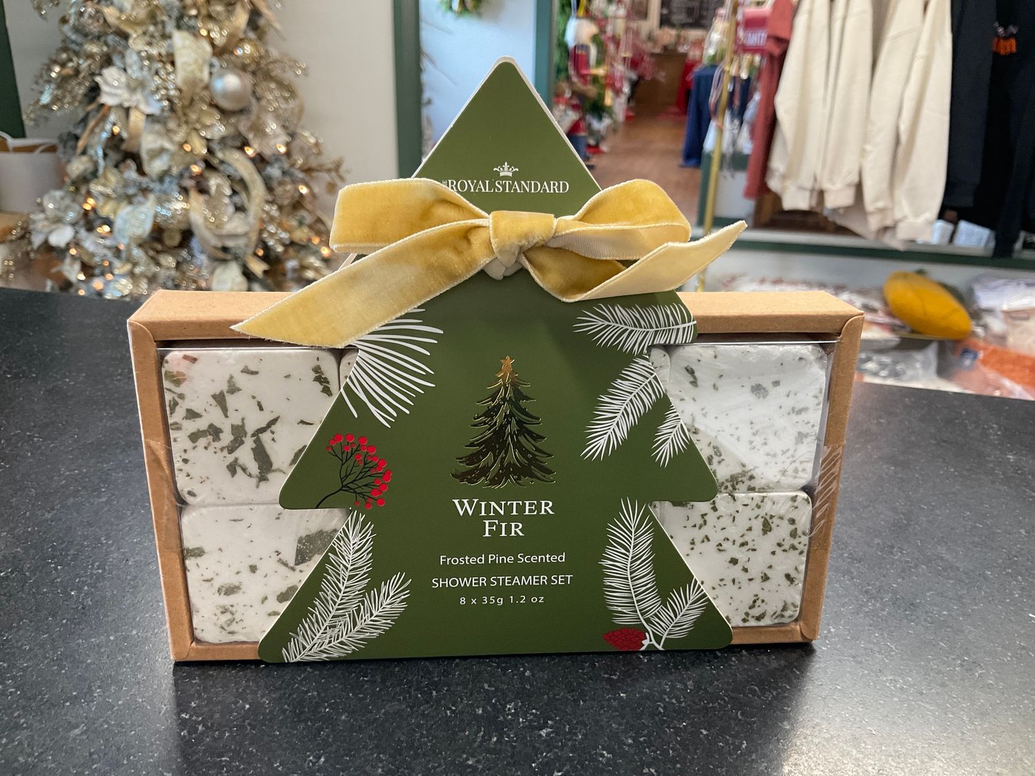 Winter fir shower steamer
