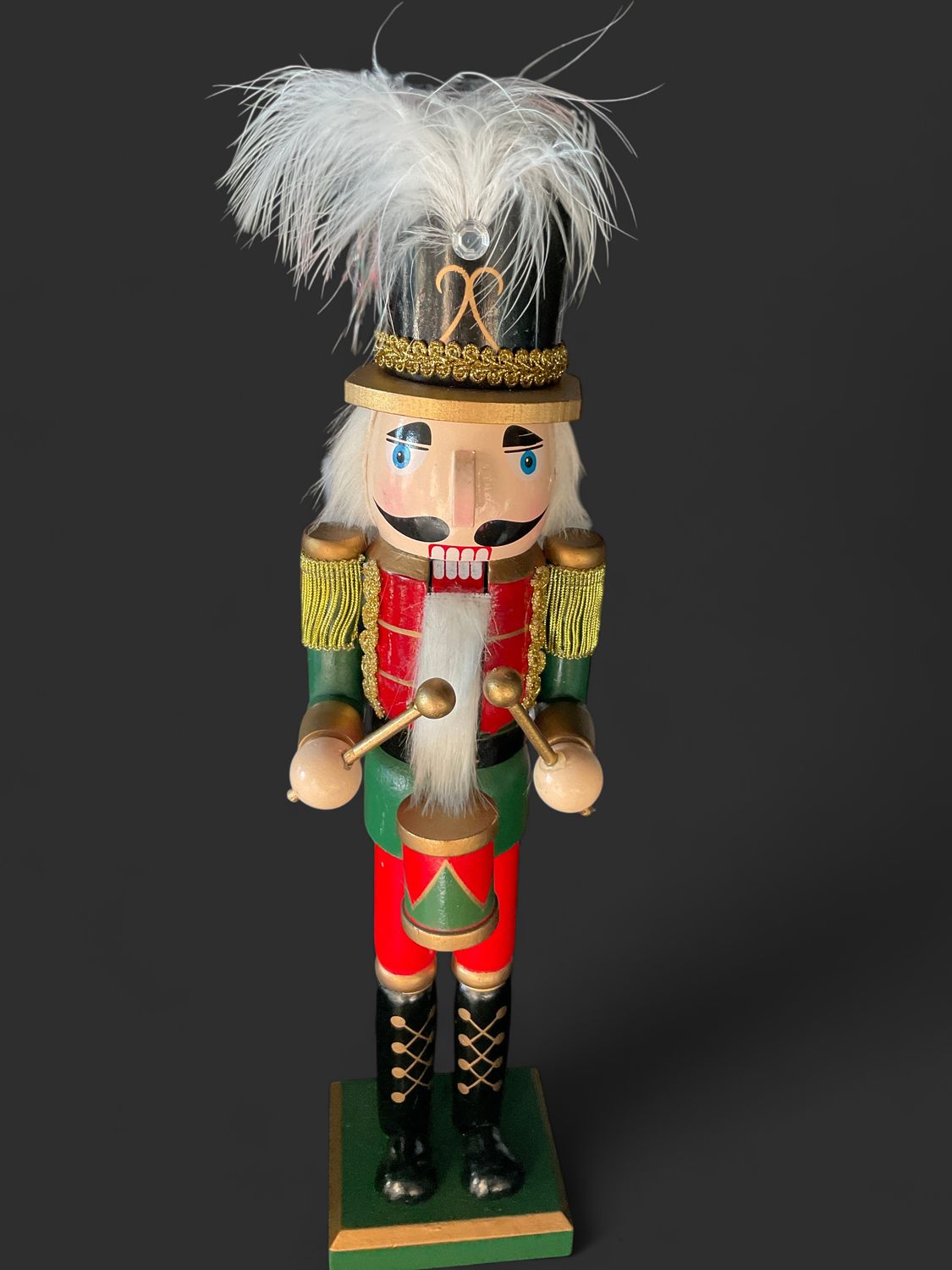Drummer wood nutcracker