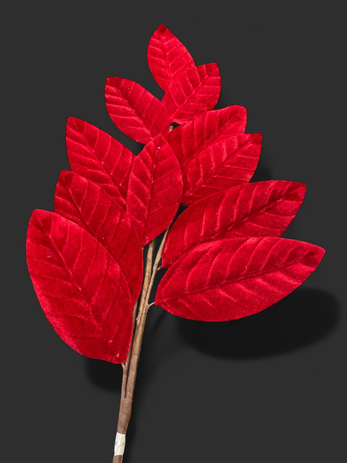 Silk magnolia red velvet