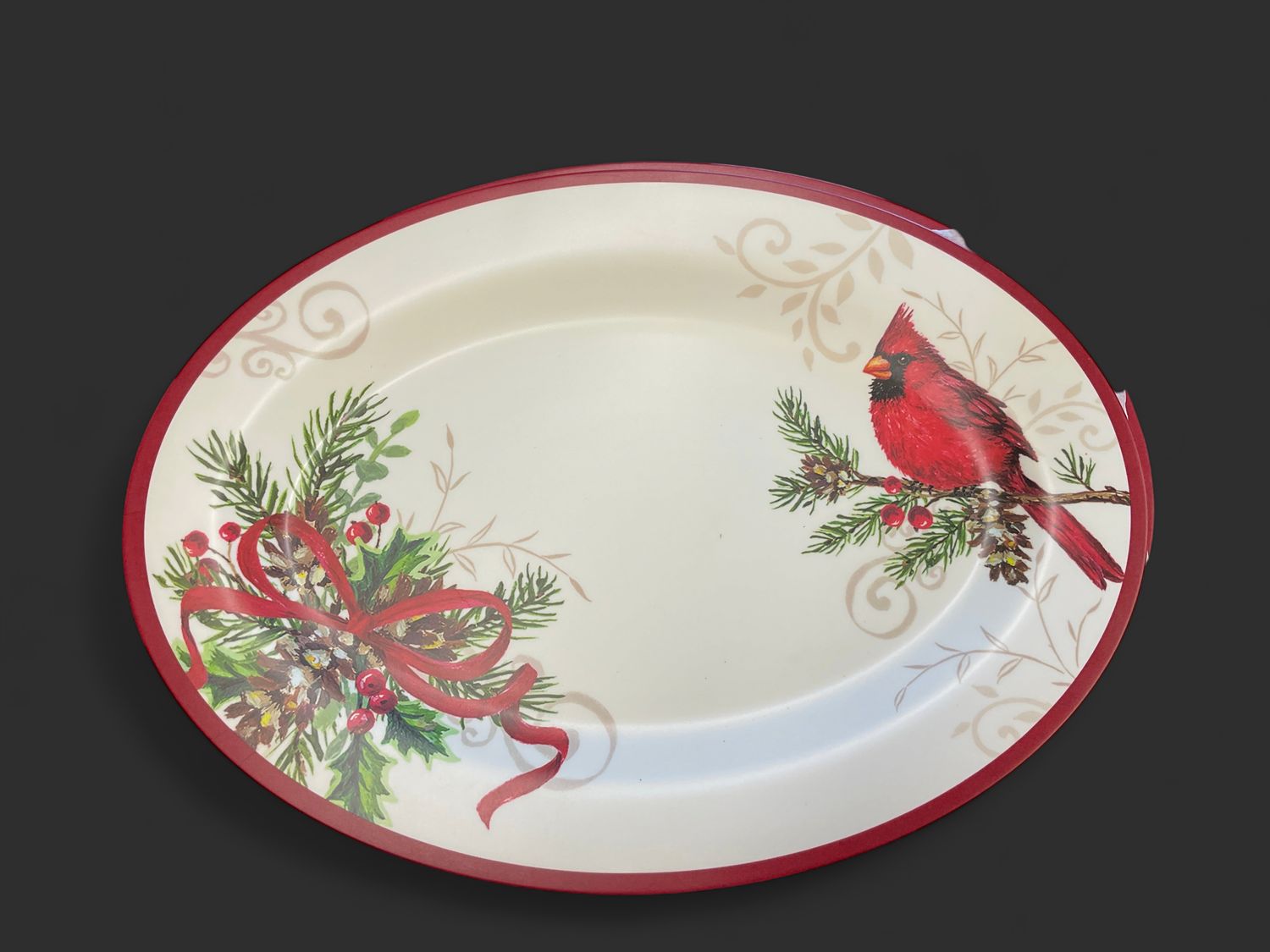 Cardinal Platter